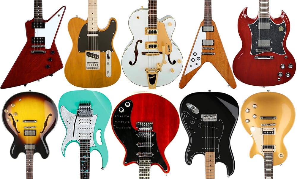 popularne typy gitar elektrycznych